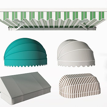 欧式雨棚遮阳棚3d模型下载