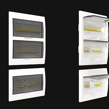 电源开关面板3d模型下载