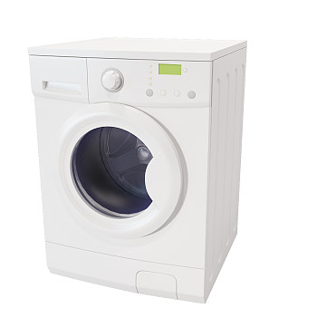 滚筒洗衣机3d模型下载