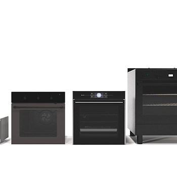 微波炉烤箱组合3d模型下载