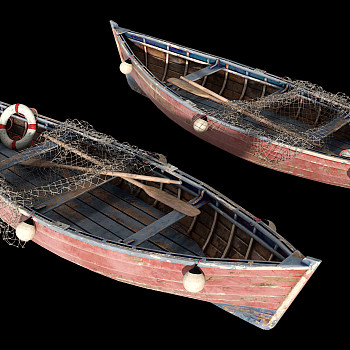 渔船3d模型下载