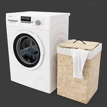 现代洗衣机3d模型下载