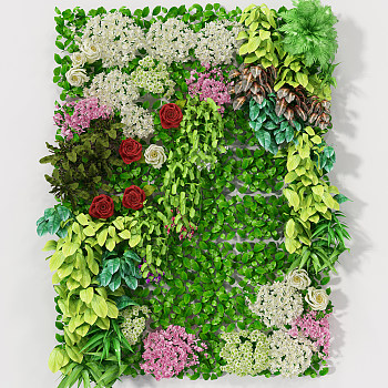 植物墙3d模型下载
