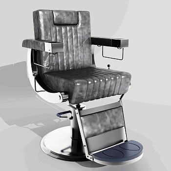 简欧理发店椅子椅3d模型下载