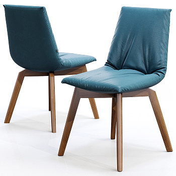 北欧现代餐椅子3d模型下载