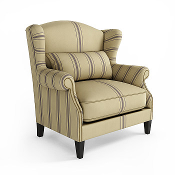 高靠背单人沙发,椅子3d模型下载