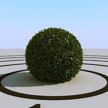 036灌木植物球绿植3d模型下载 (2)