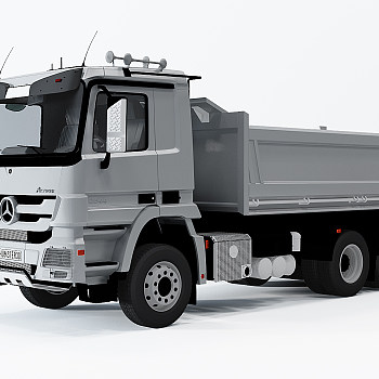 H12-0728现代奔驰卡车汽车3dmax模型下载