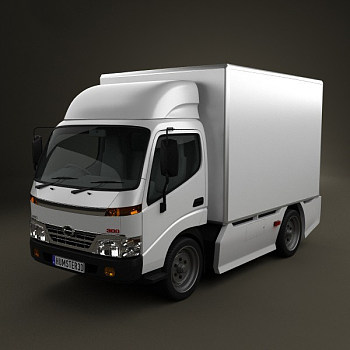 H38-0726现代卡车冷藏汽车3dmax模型下载 (3)