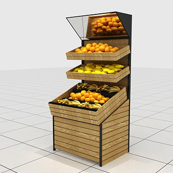 新生活果蔬柜3d模型下载