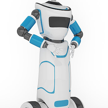 现代人工智能对话机器人3D模型下载