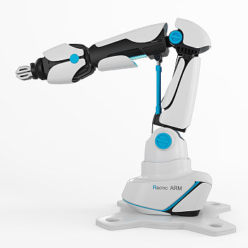 现代机械手臂机器人3D模型下载