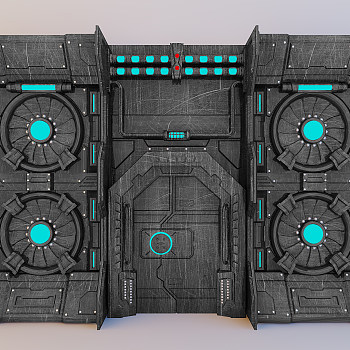 太空舱门宇宙飞船舱门3D模型下载3D模型下载