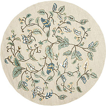 欧式美式古典花纹圆形地毯 (25)