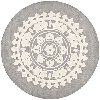 欧式美式古典花纹圆形地毯 (27)