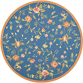 欧式美式古典花纹圆形地毯 (31)