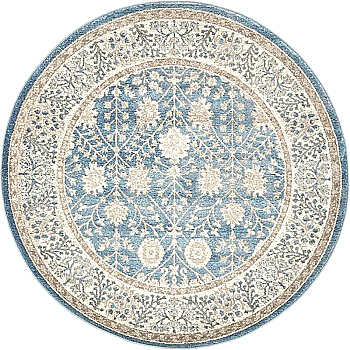 欧式美式古典花纹圆形地毯 (35)