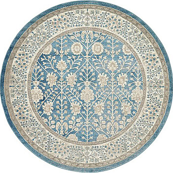 欧式美式古典花纹圆形地毯 (42)