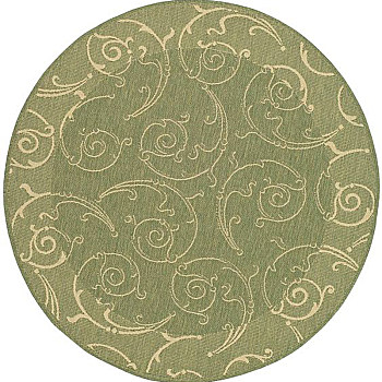 欧式美式古典花纹圆形地毯 (57)