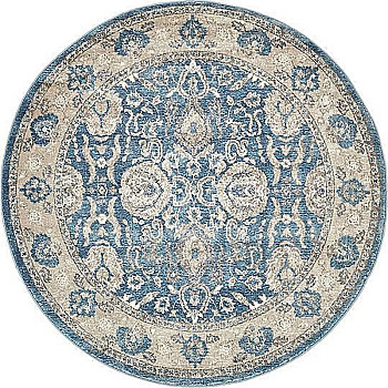 欧式美式古典花纹圆形地毯 (2)