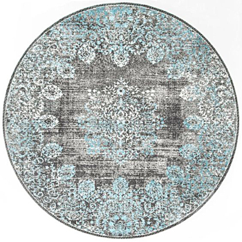 欧式美式古典花纹圆形地毯 (3)