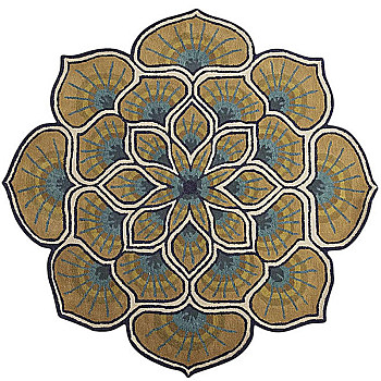 欧式圆形地毯 (4)