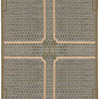 新中式花纹暗纹方块毯 (177)