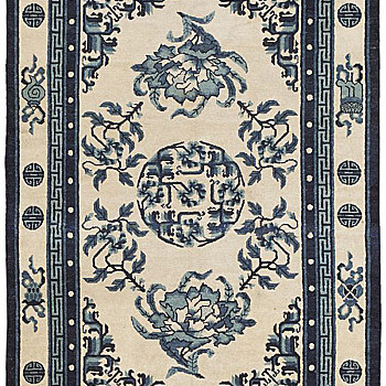 中式古典大花纹地毯 块毯 (10)