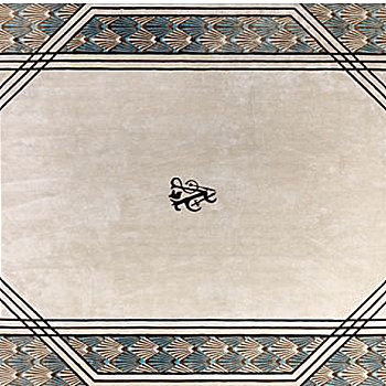 新中式花纹暗纹方块毯 (134)