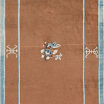 新中式花纹暗纹方块毯 (203)