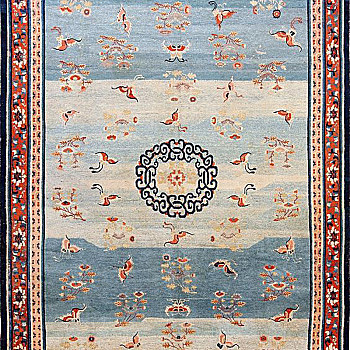 中式古典大花纹地毯 块毯 (4)