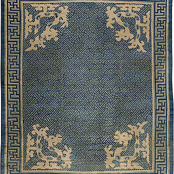 中式古典大花纹地毯 块毯 (11)