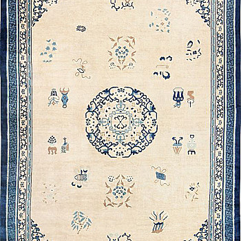 中式古典大花纹地毯 块毯 (13)