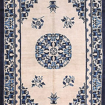 中式古典大花纹地毯 块毯 (32)