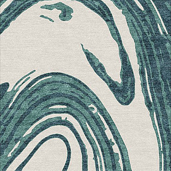 新中式现代抽象水墨地山形水纹地毯贴图 (36)