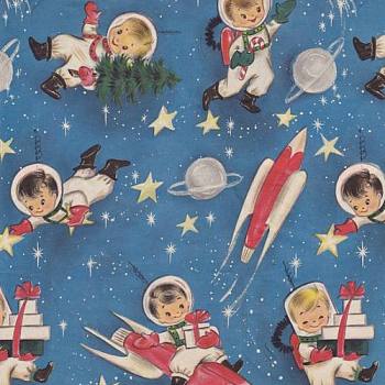 儿童房卡通男孩房星空航天宇宙主题壁纸 (6)