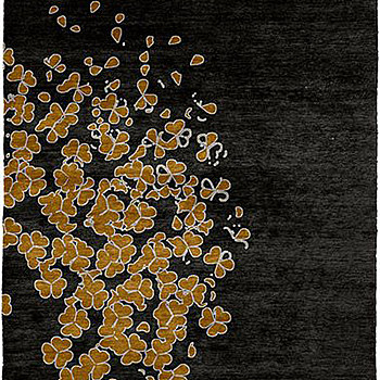 新中式菊花牡丹花花瓣图案地毯贴图 (26)