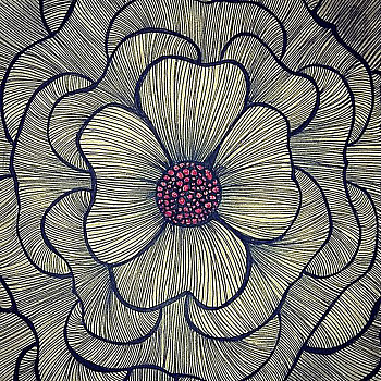 新中式菊花牡丹花花瓣图案地毯贴图 (13)