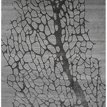 新中式树叶图案银杏树叶图案地毯贴图 (8)