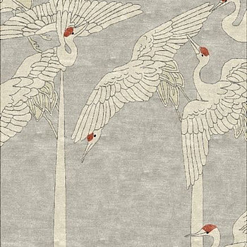 新中式古典仙鹤图案地毯 (3)