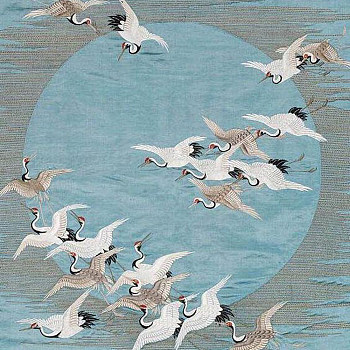 新中式古典仙鹤图案地毯 (4)