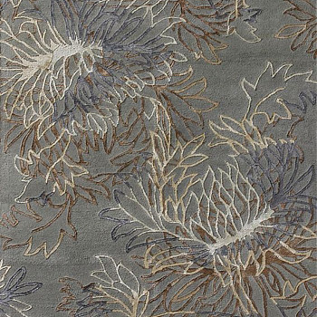 新中式菊花牡丹花花瓣图案地毯贴图 (23)
