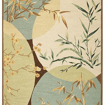 新中式树枝梅花图案地毯贴图 (11)