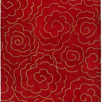 新中式现代中式云纹卷草祥云图案地毯贴图 (53)