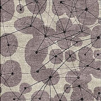 新中式荷花荷叶图案地毯贴图 (3)