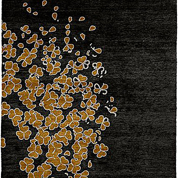 新中式菊花牡丹花花瓣图案地毯贴图 (25)