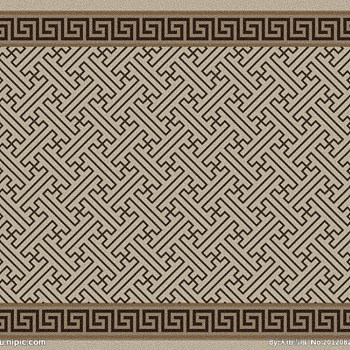 新中式古典花纹纹样图案地毯贴图 (31)
