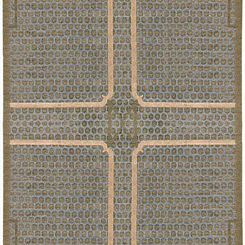 中式古典花纹块毯 (7)