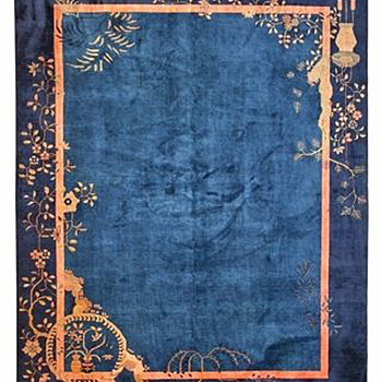 中式古典纹理花纹地毯 (1)