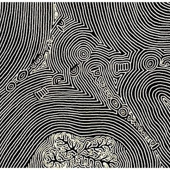 新中式抽象水纹波浪纹曲线等高线纹理地毯贴图 a (20)